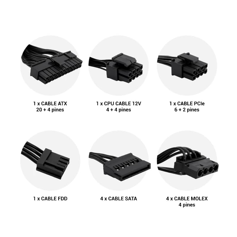 CoolBox Fuente AL. ATX FORCE-BR500 BRONZE Retail - 4