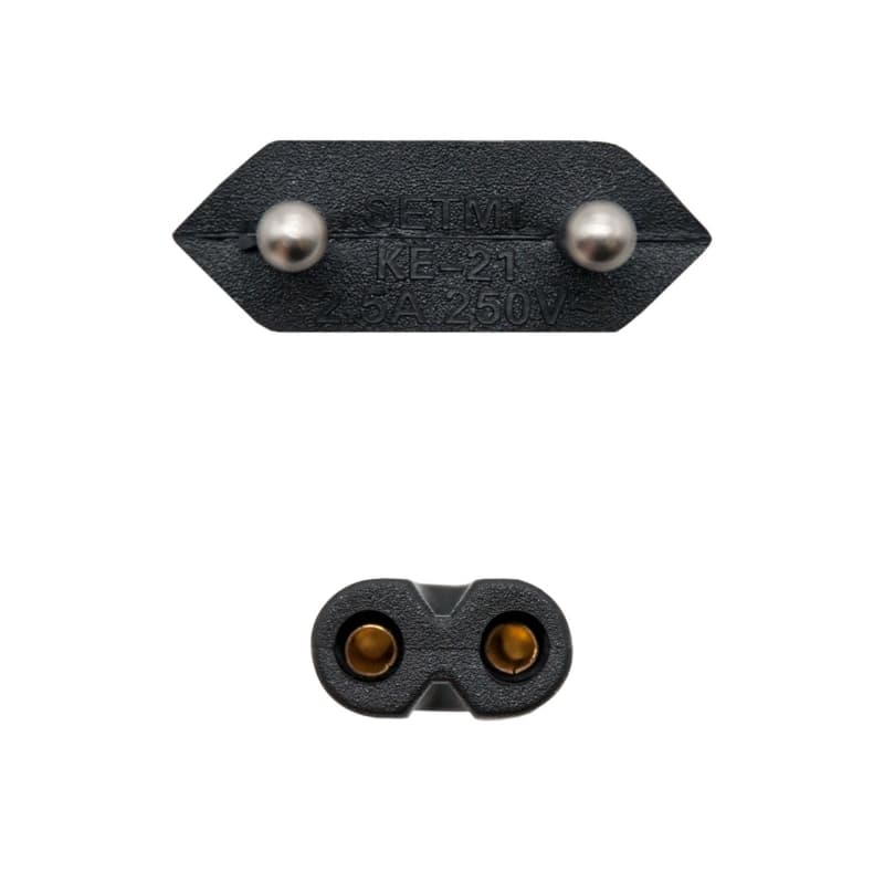 Nanocable Cable Alim. forma 8 CEE7/16/M-C7/H, 1.5m - 3