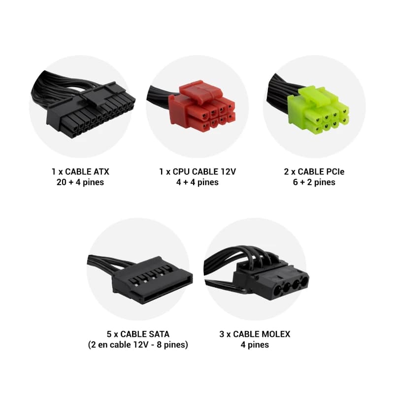 Coolbox Gaming Fuente Alimentacion 600 W 80+Bronze - 4