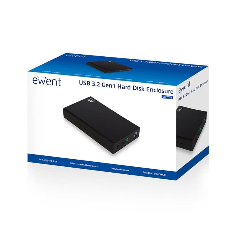 Ewent EW7056 Caja externa 3.5" SATA a USB 3.0 - 4