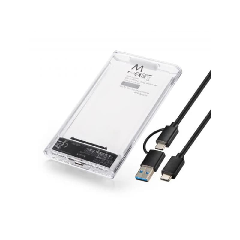 EWENT Carcasa USB3.2 Gen1 para SATA2.5"USB-C+A Tra