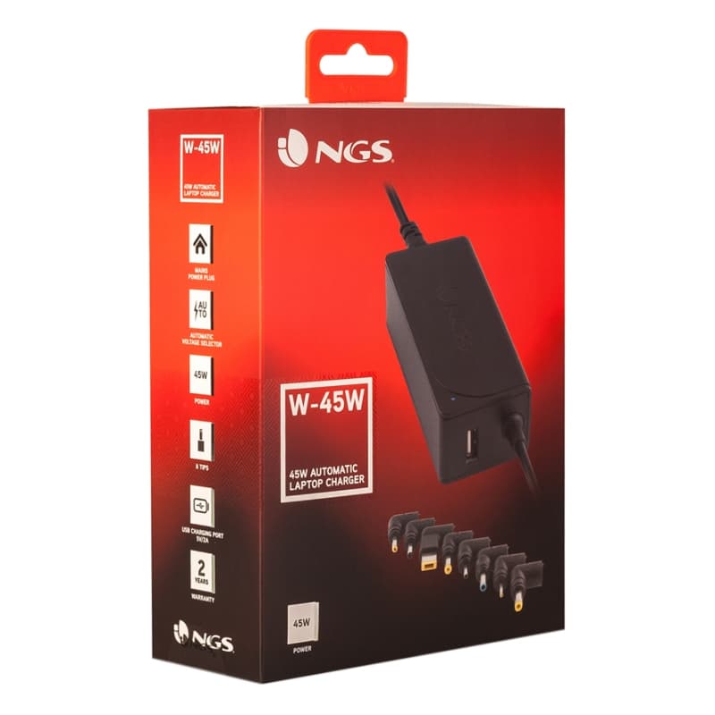 NGS  CARGADOR PARA PORTATIL 45W - 3