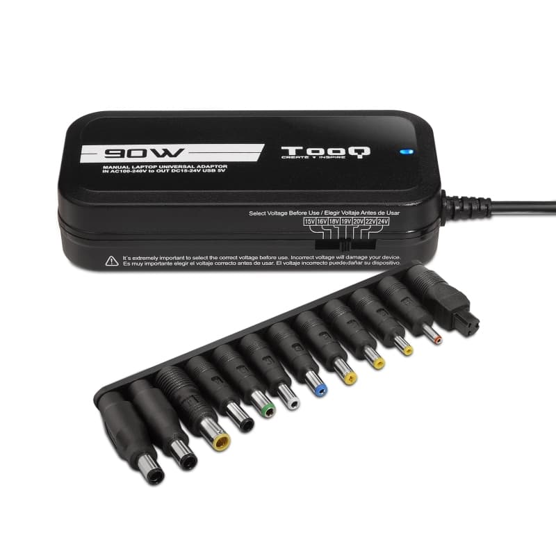 Tooq Cargador portátil 90W manual 12 conectores - 2