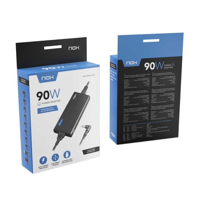 Nox Cargador para portátil 90W USB - 4