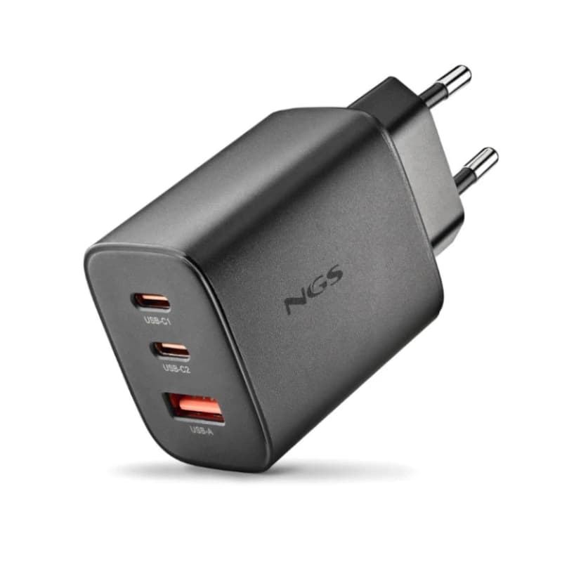 NGS CARGADOR GAN ULTRARAPIDO 65 W USB-C+ USB-A