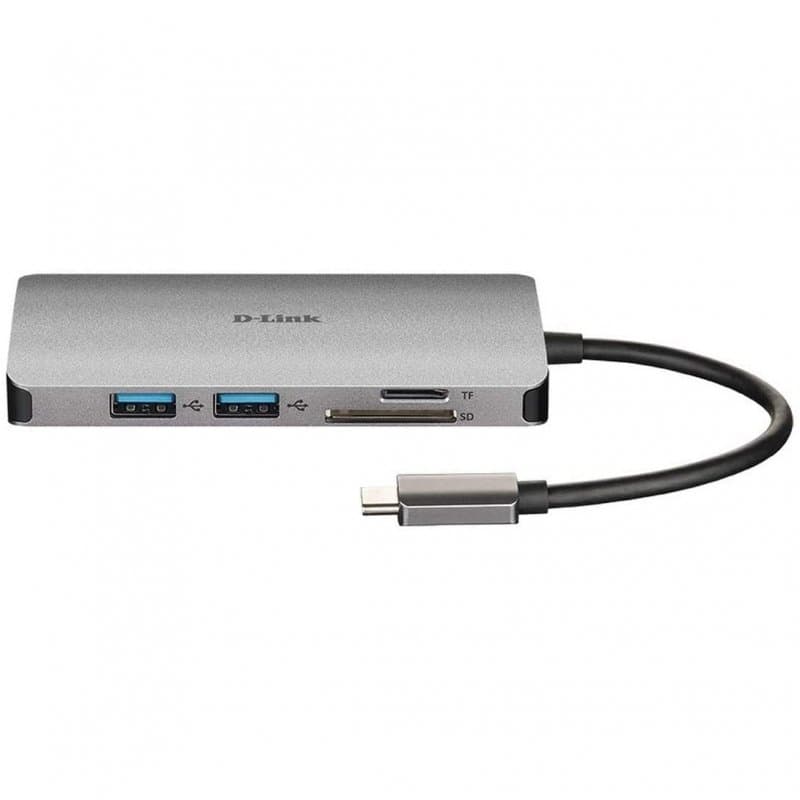 D-Link DUB-M810 Hub USB-C 8 en 1 HDMI/Eth/CardRead - 2
