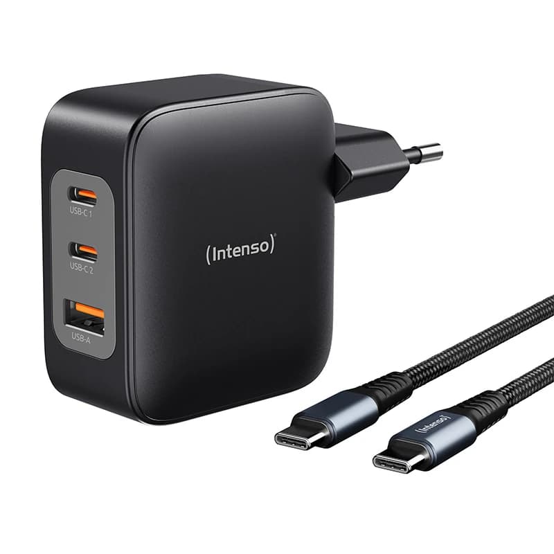 Intenso | KIT Cargador GaN W100ACC + Cable USB-C