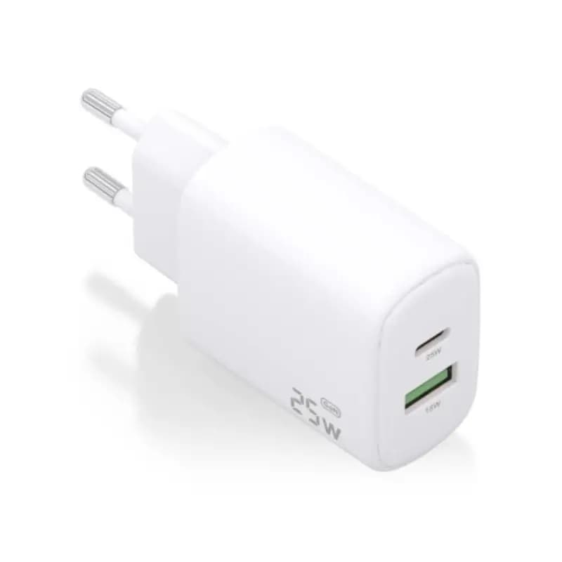 Aisens Cargador GaN 25W USB-C PD 3.0 USB-A QC3.0