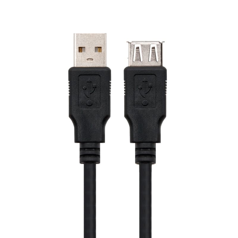 Nanocable Cable USB 2.0 Tipo-A M/H P Negro 1m - 2