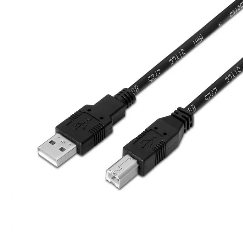 Aisens Cable USB 2.0 tipo A / M-B / M 1.8m