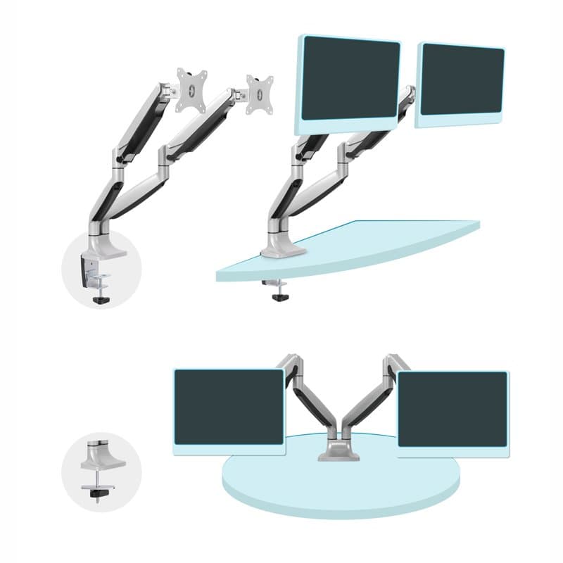 Tooq DB3132TNR-S Soporte Mesa incl/gir 2brz 13-32" - 4