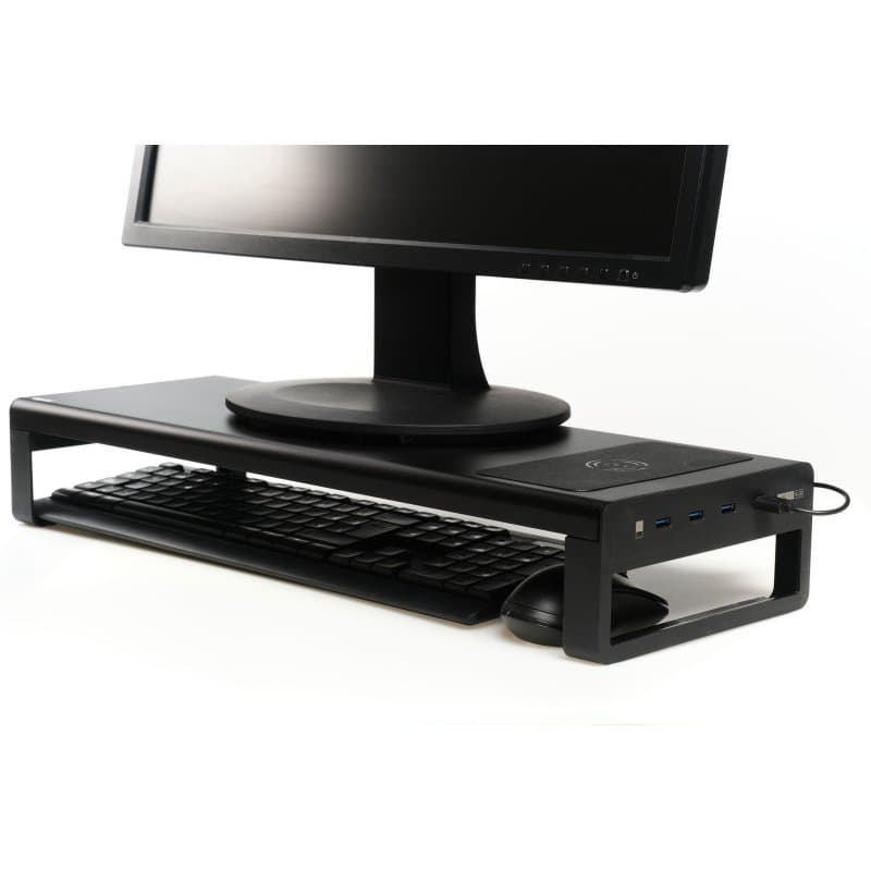 iggual Soporte elevador monitor + HUBx4p +carga Qi - 4