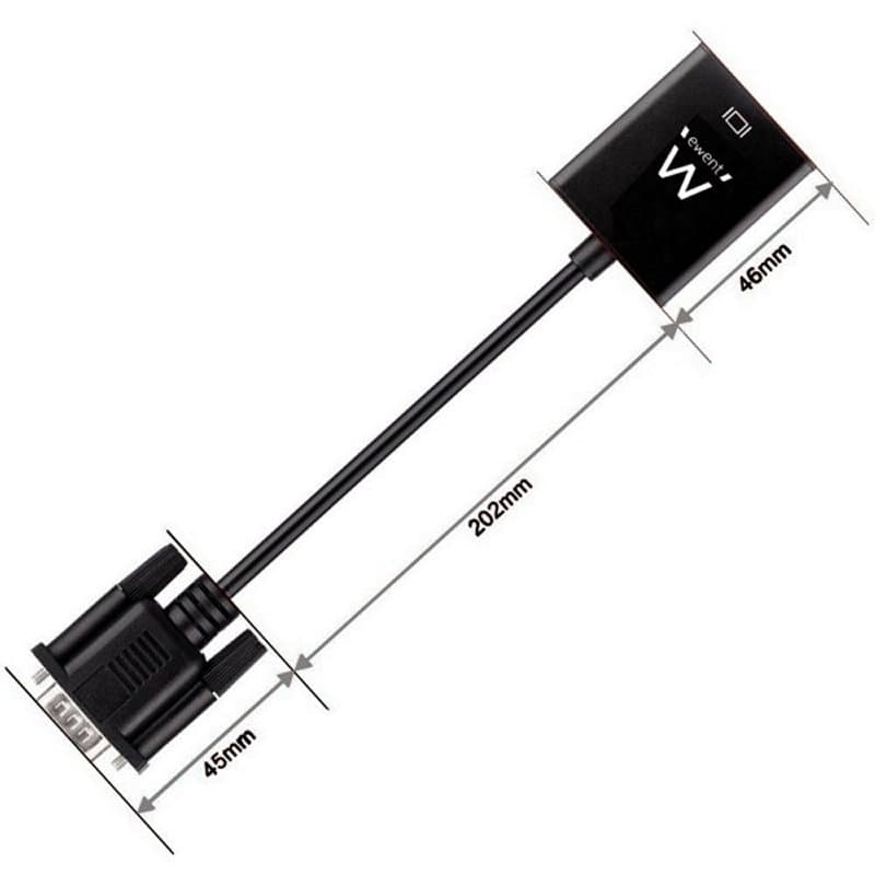 EWENT EW9866 Adaptador Vga/Hdmi con Audio - 3