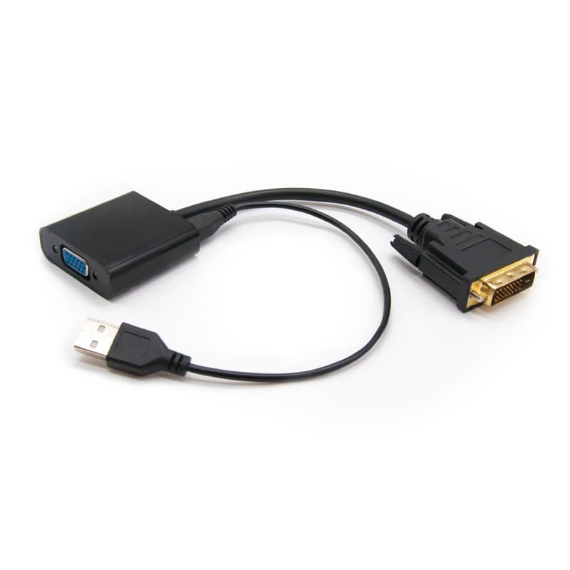 Nanocable Conversor DVI 24+1/M A VGA HDB15/H 10 cm - 2