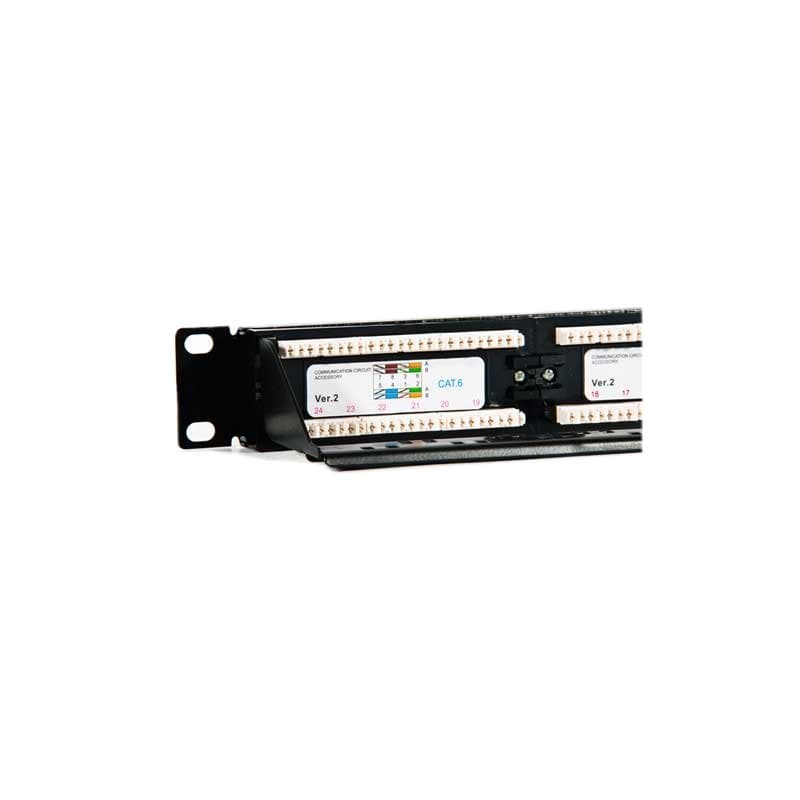 2LAN Patch Panel 19" CAT6 24 Puertos UTP - 4
