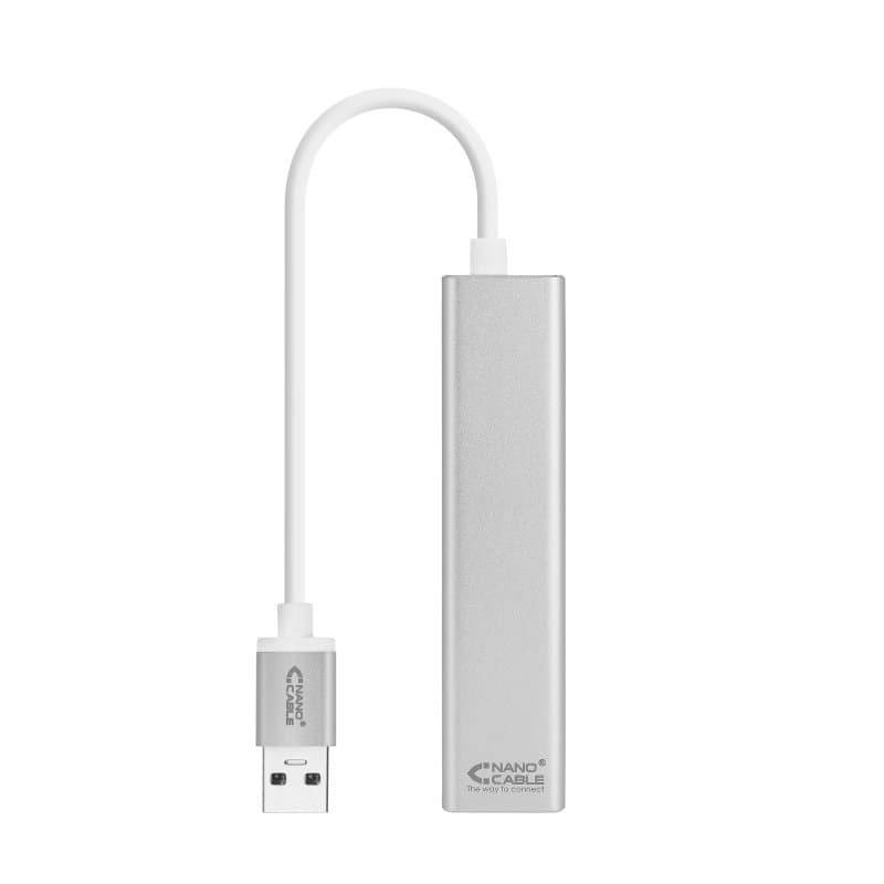 Nanocable Conversor USB 3.0 Ethernet + 3xUSB 3.0 - 2