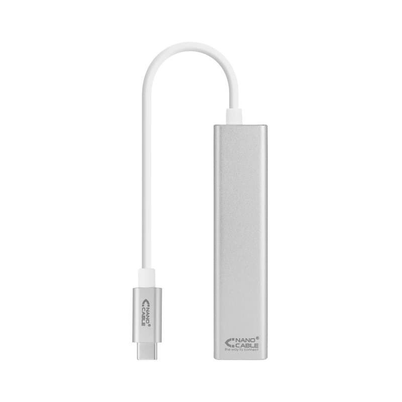 Nanocable Conversor USB-C Ethernet +3xUSB 3.0 - 2