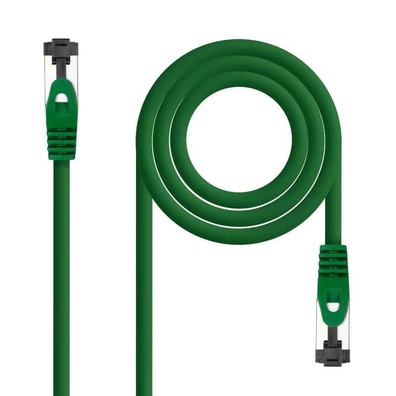 Nanocable Cable red Cat. 8.1 2GHZ SSTP Verde 0,30m