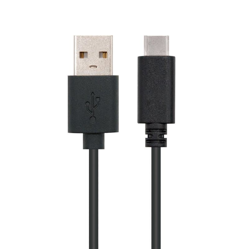 Nanocable Cable USB 2.0 3A Tipo USB-C/M-A/M 0.5 M - 2