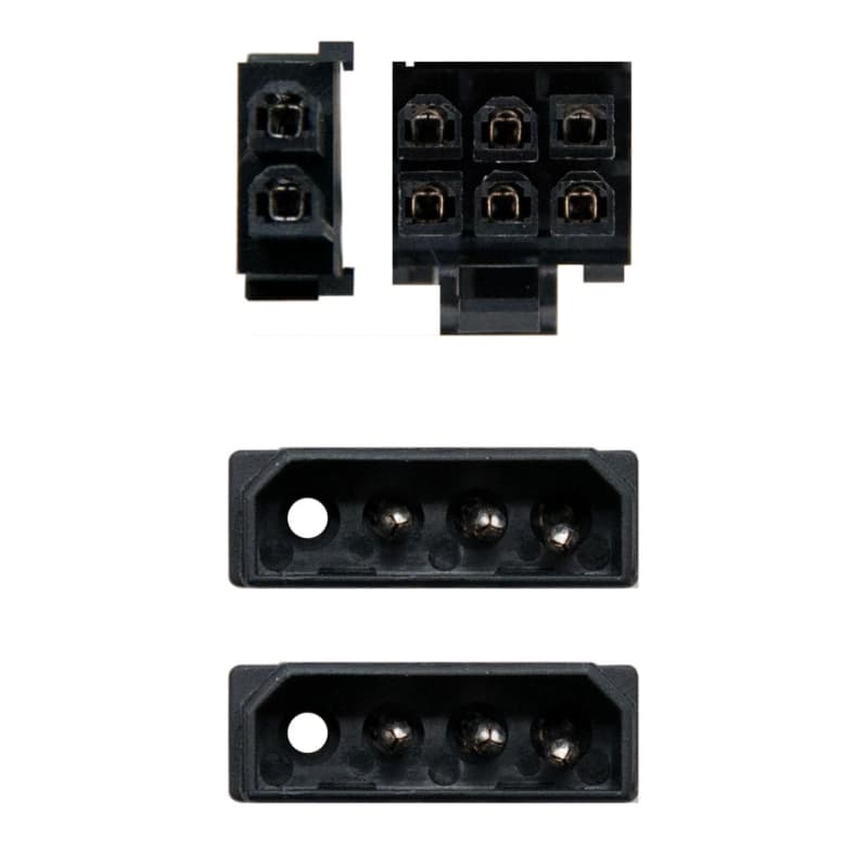 Nanocable Cable VGA 2x5.25"/M-PCI-E(6+2PIN)/M 20cm - 2