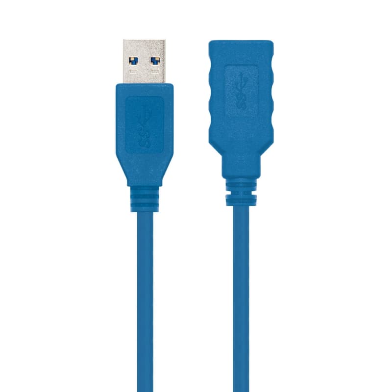 Nanocable Cable USB 3.0, A/M-A/H, Azul, 1 m - 2