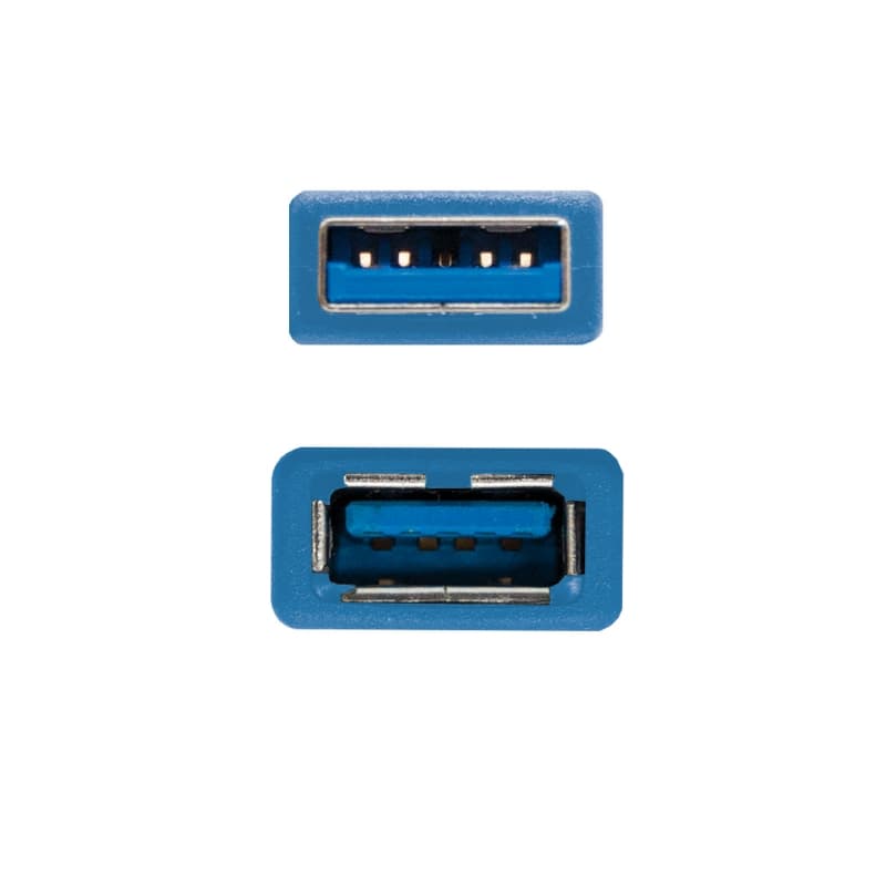 Nanocable Cable USB 3.0, A/M-A/H, Azul, 1 m - 3