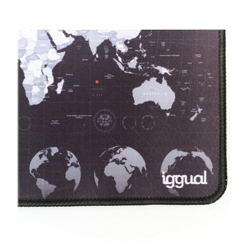 iggual Alfombrilla mapamundi ratón 30x25 cm - 3