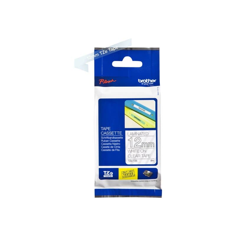 Brother Cinta Laminada Blanco/Transparente 12 mm - 2