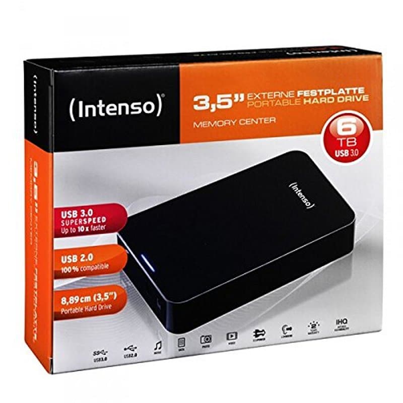 Intenso HDD Externo 6031514 6TB 3.5" USB 3.0 Negro - 2