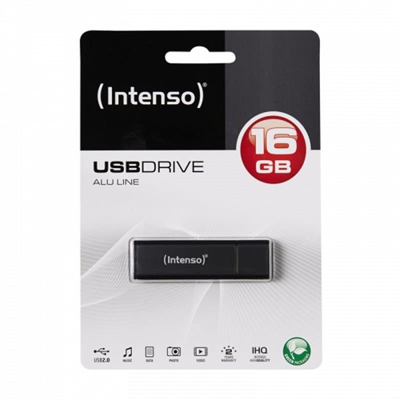 Intenso 3521471 Lápiz USB 2.0 Alu 16GB Antracita - 2