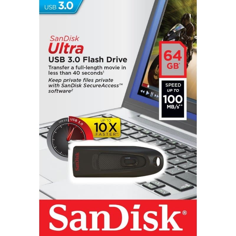 SanDisk SDCZ48-064G-U46 Lápiz USB 3.0 Ultra 64GB - 4