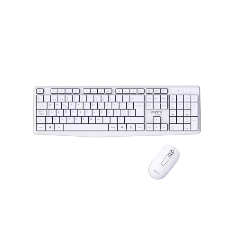 APPROX Teclado+raton inalamb X420W 1000DPI Blanco