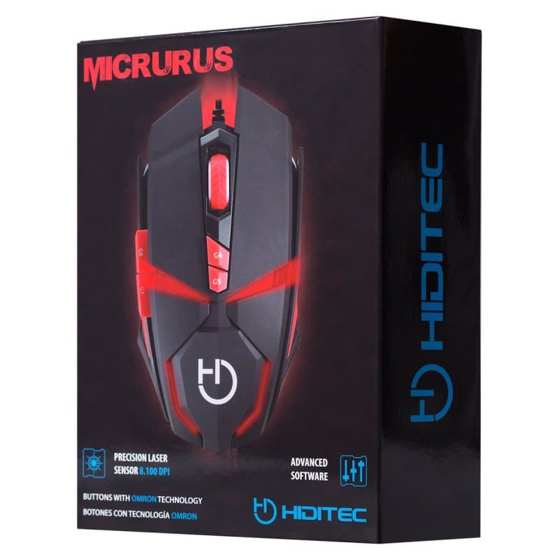 Hiditec Ratón Gaming Micrurus 8100DPI - 4