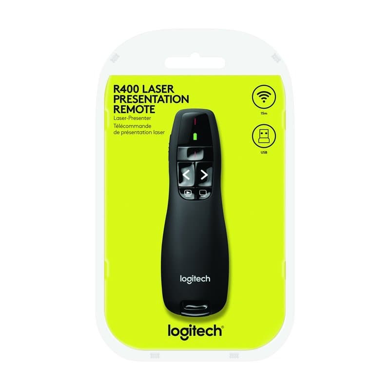 Logitech R400 Wireless Presenter + puntero láser - 3