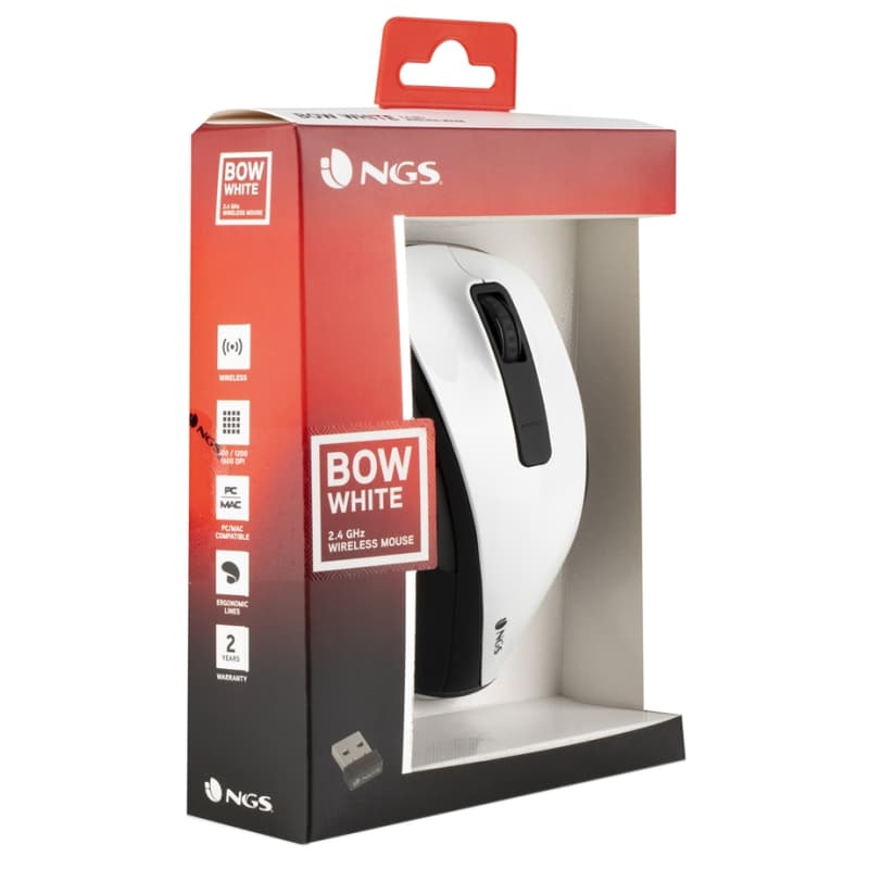 NGS Ratón Inalámbrico 2.4 GHz BOWWHITE 16000DPI Bl - 4
