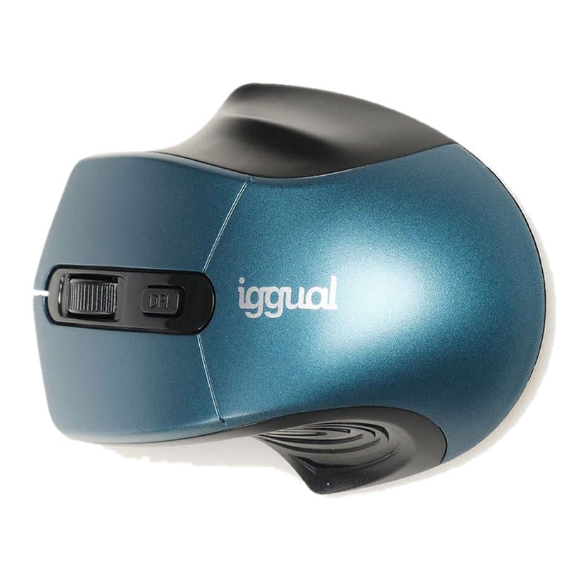 iggual Ratón inalámbrico ERGONOMIC-L-1600DPI azul - 2