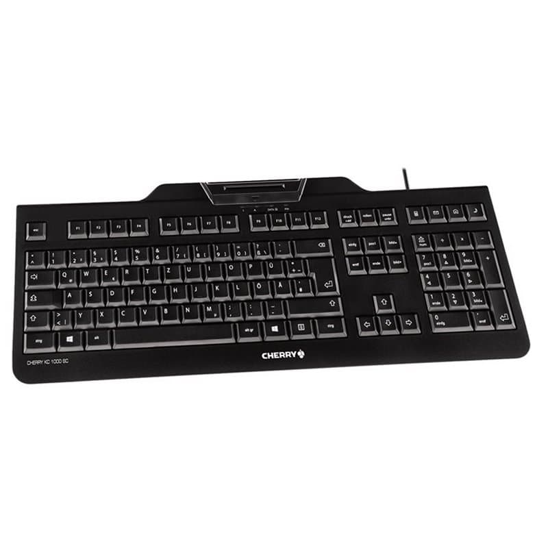 Cherry Teclado+lector chip integrado (DNIe) Negro - 2