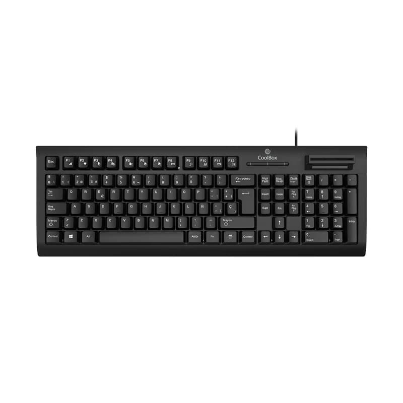 Coolbox Teclado con lector DNI smartcard V4