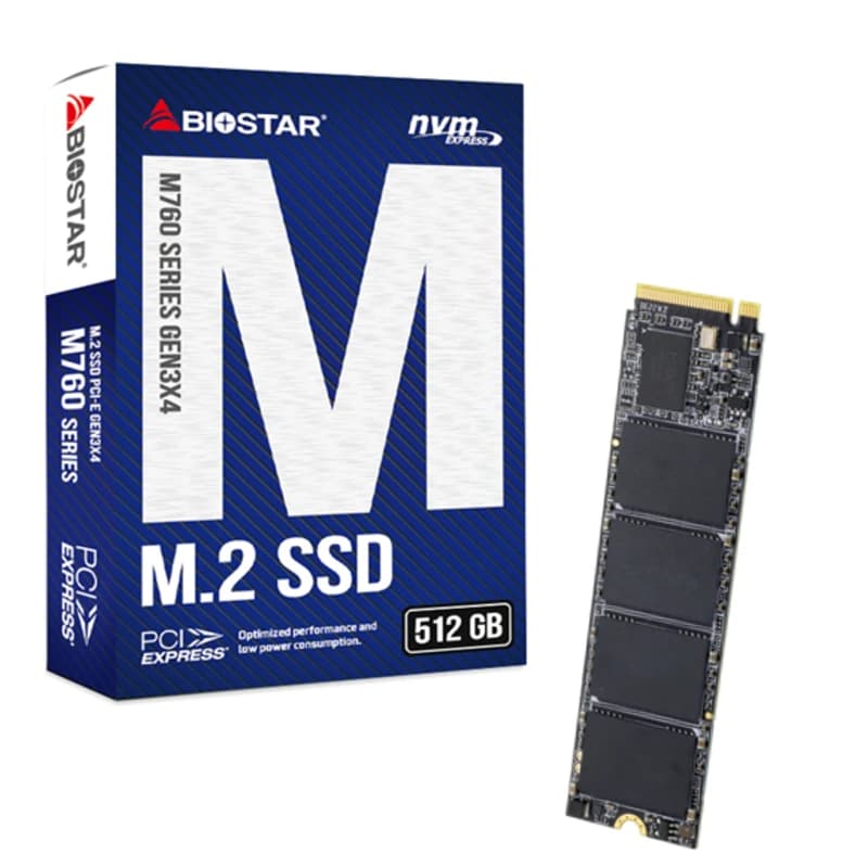 Biostar SSD M760 512Gb Pcie Gen3x4 NVMe 1.3