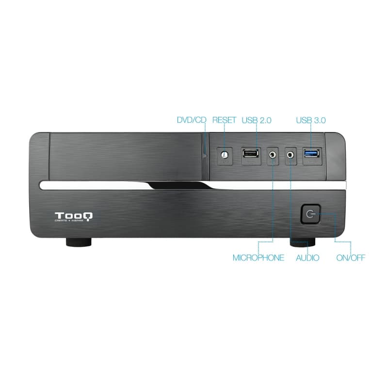 Tooq Caja Micro ATX/ITX TQC-3005U3 500W USB3.0 - 3