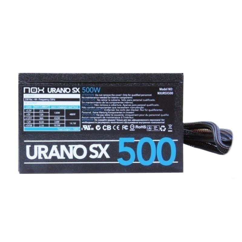 NOX Fuente Alimentación Urano SX 500W ATX - 4