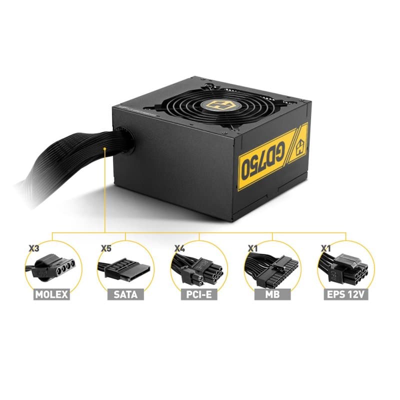 Nox Fuente Alimentación Hummer GD750 80plus GOLD - 2