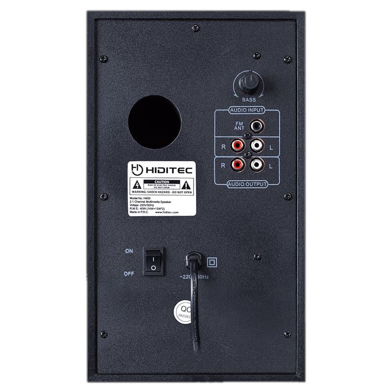 Hiditec Altavoces 2.1 Multimedia H400 40W Blt Radi - 4