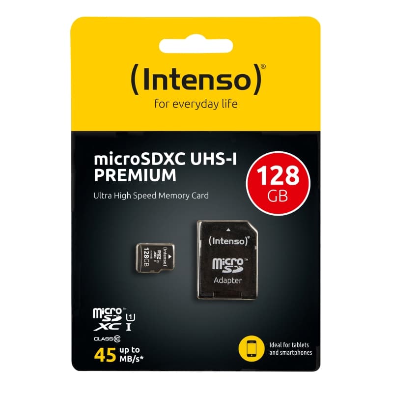 Intenso 3423491 Micro SD UHS-I Premium 128G c/adap - 3