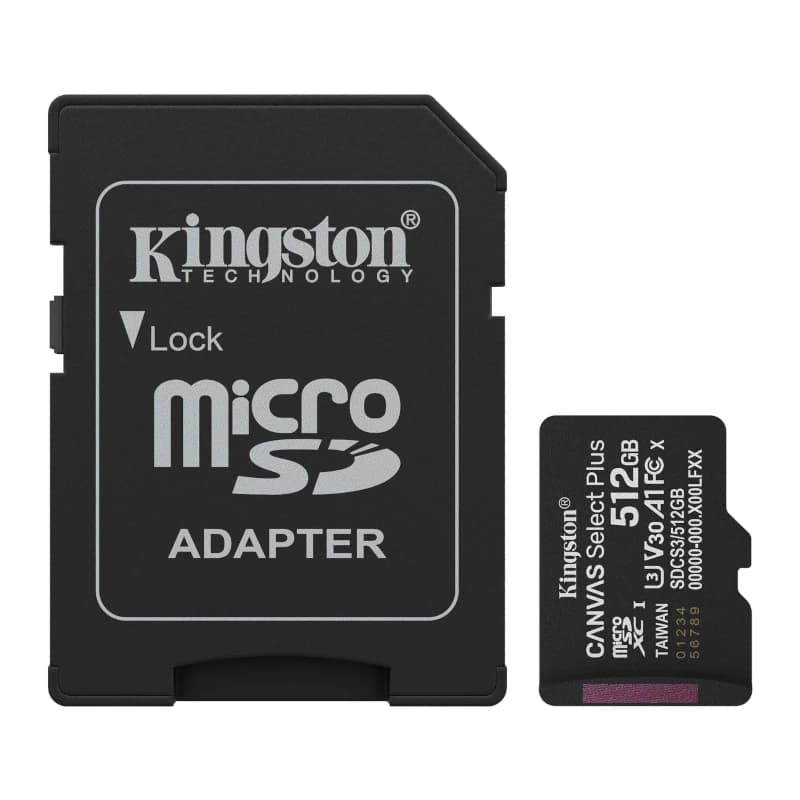 Kingston SDCS3/512GB microSDXC Gen3 150MB/s A1