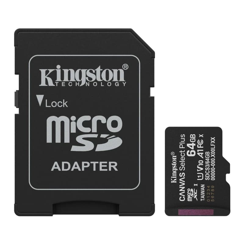 Kingston SDCS3 / 64 GB microSDXC Gen3 100 MB / s A1