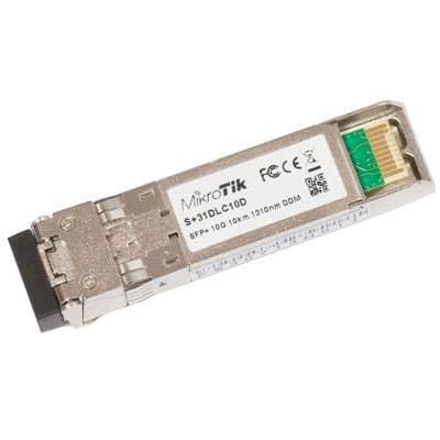 Mikrotik S+31DLC10D Módulo Fibra SFP+ MonoMod 10Km