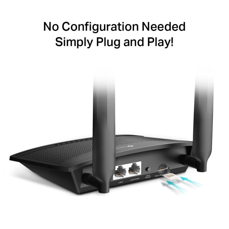 TP-LINK TL-MR100 Router 4G LTE WiFi N300 - 3