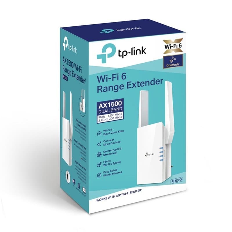 TP-Link RE505X Repetidor WiFi6 AX1500 1xGbE - 4