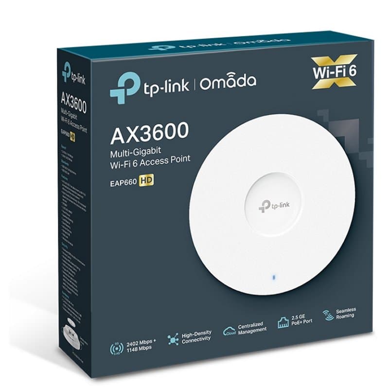 TP-Link EAP660HD AP WiFi6 AX3600 Techo Dual 1x2.5G - 4